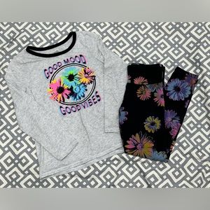 Justice Leggings and Long Sleeve Set Girls Size 8